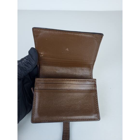 Gucci Supreme Monogram Textured Calfskin Web Jackie 1961 Wallet - Picture 6 of 8